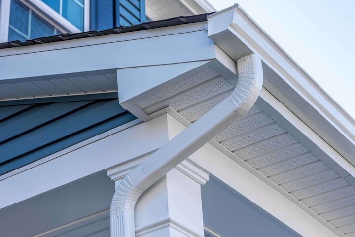 Cheap and durable vinyl gutters installation in Lexington